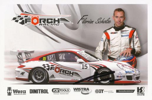 Florian Scholze   Auto Motorsport  Autogrammkarte original signiert 