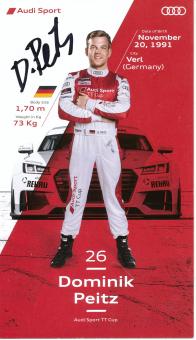 Dominik Peitz  Audi  Auto Motorsport  Autogrammkarte original signiert 