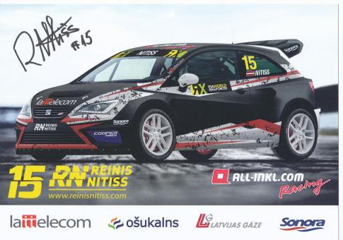 Reinis Nitiss  Seat  Auto Motorsport  Autogrammkarte original signiert 