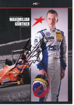 Maximilian Günther   Auto Motorsport  Autogrammkarte original signiert 