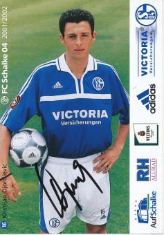 Kristijan Djordjevic  2001/2002  FC Schalke 04  Autogrammkarte original signiert 