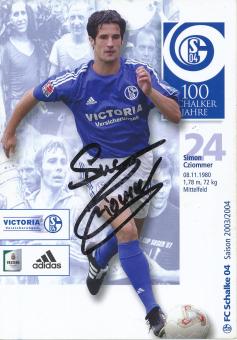 Simon Cziommer  2003/2004  FC Schalke 04  Autogrammkarte original signiert 