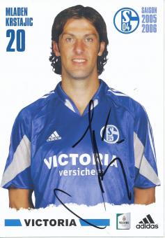 Mladen Krstajic  2005/2006  FC Schalke 04  Autogrammkarte original signiert 