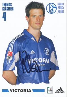 Thomas Kläsener  2005/2006  FC Schalke 04  Autogrammkarte original signiert 