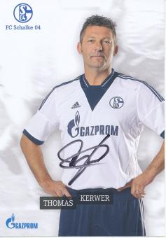 Thomas Kerwer  Traditionsmannschaft  FC Schalke 04  Autogrammkarte original signiert 