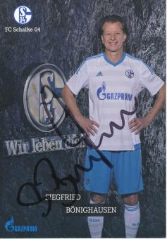Siegfried Bönighausen  Traditionsmannschaft  FC Schalke 04  Autogrammkarte original signiert 