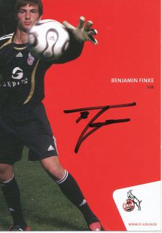 Benjamin Finke  2006/2007  FC Köln  Fußball  Autogrammkarte original signiert 