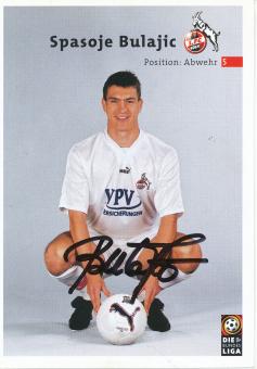 Spasoje Bulajic  2000/2001  FC Köln  Fußball  Autogrammkarte original signiert 