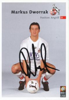 Markus Dworrak  2000/2001  FC Köln  Fußball  Autogrammkarte original signiert 