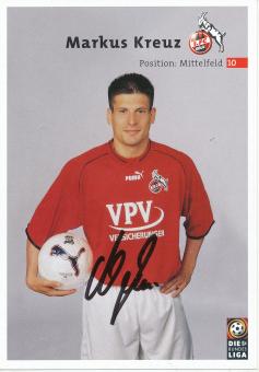 Markus Kreuz  2001/2002  FC Köln  Fußball  Autogrammkarte original signiert 