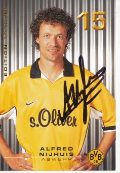 Alfred Nijhuis  1998/99  Borussia Dortmund  Fußball  Autogrammkarte original signiert 