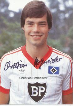 Christian Hofmeister  1984/85  Hamburger SV  Fußball  Autogrammkarte original signiert 