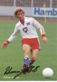 Ditmar Jakobs  Hamburger SV  Fußball  Autogrammkarte original signiert 