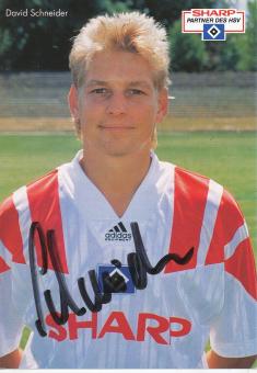 David Schneider  1992/93  Hamburger SV  Fußball  Autogrammkarte original signiert 