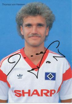 Thomas von Heesen  Hamburger SV  Fußball  Autogrammkarte original signiert 