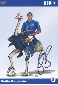 Collin Benjamin  2003/2004  Hamburger SV  Fußball  Autogrammkarte original signiert 