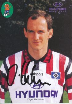Jürgen Hartmann  1995/1996  Hamburger SV  Fußball  Autogrammkarte original signiert 