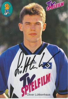 Oliver Lüttkenhaus  1994/1995  Hamburger SV  Fußball  Autogrammkarte original signiert 