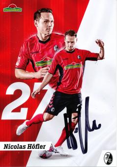 Nicolas Höfler   2018/2019  SC Freiburg  Fußball Autogrammkarte original signiert 
