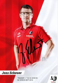 Jens Scheuer  2018/2019  SC Freiburg  Frauen Fußball Autogrammkarte original signiert 