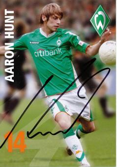 Aaron Hunt   2007/2008  SV Werder Bremen  Fußball  Autogrammkarte original signiert 