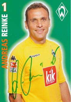 Andreas Reinke  2005/2006  SV Werder Bremen  Fußball  Autogrammkarte original signiert 