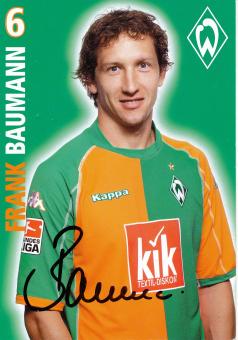 Frank Baumann  2005/2006  SV Werder Bremen  Fußball  Autogrammkarte original signiert 