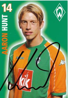 Aaron Hunt  2005/2006  SV Werder Bremen  Fußball  Autogrammkarte original signiert 