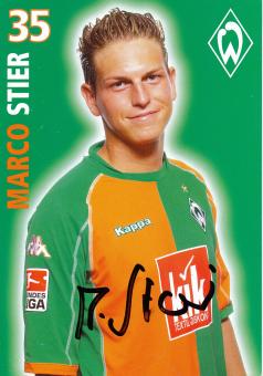 Marco Stier  2005/2006  SV Werder Bremen  Fußball  Autogrammkarte original signiert 