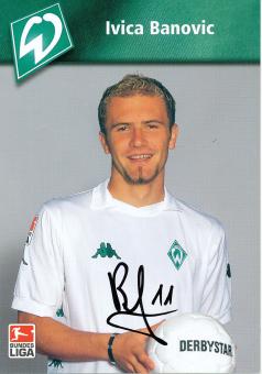 Ivica Banovic  2002/2003  SV Werder Bremen  Fußball  Autogrammkarte original signiert 