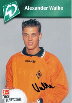 Alexander Walke  2002/2003  SV Werder Bremen  Fußball  Autogrammkarte original signiert 