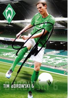 Tim Borowski  2011/2012  SV Werder Bremen  Fußball  Autogrammkarte original signiert 