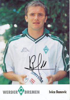 Ivica Banovic  2001/2002  SV Werder Bremen  Fußball  Autogrammkarte original signiert 