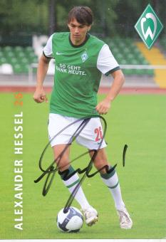 Alexander Hessel  2009/2010  SV Werder Bremen  Fußball  Autogrammkarte original signiert 