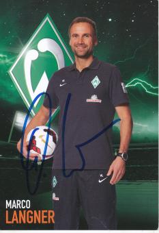 Marco Langner  2013/2014  SV Werder Bremen  Fußball  Autogrammkarte original signiert 