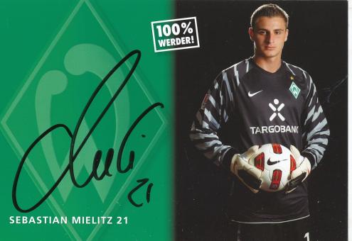 Sebastian Mielitz  2010/2011  SV Werder Bremen  Fußball  Autogrammkarte original signiert 