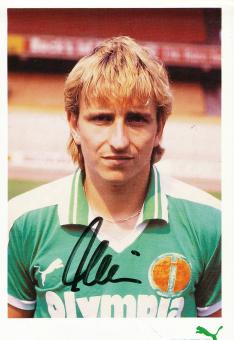 Norbert Meier  SV Werder Bremen  Fußball  Autogrammkarte original signiert 