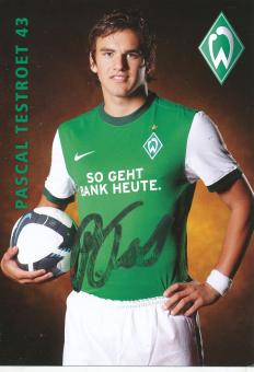 Pascal Testroet  2009/2010  SV Werder Bremen  Fußball  Autogrammkarte original signiert 