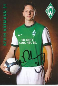 Kevin Artmann  2009/2010  SV Werder Bremen  Fußball  Autogrammkarte original signiert 