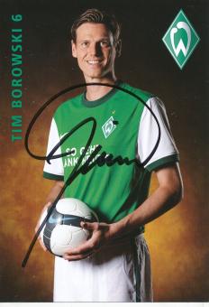 Tim Borowski  2009/2010  SV Werder Bremen  Fußball  Autogrammkarte original signiert 