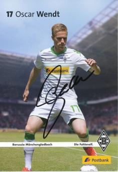Oscar Wendt  2013/2014  Borussia Mönchengladbach  Fußball  Autogrammkarte original signiert 