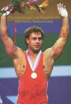 Karl Heinz Radschinsky  Gewichtheben  Autogrammkarte  original signiert 