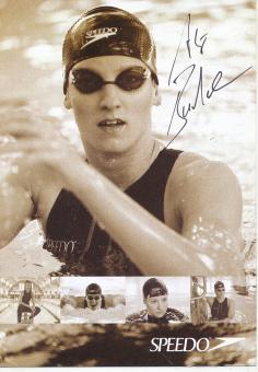 Antje Buschulte  Schwimmen  Autogrammkarte  original signiert 