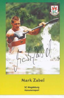 Mark Zabel  Rudern  Autogrammkarte original signiert 