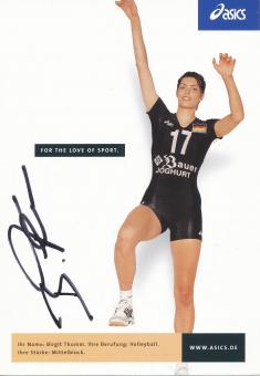 Birgit Thumm  Volleyball  Frauen Autogrammkarte  original signiert 
