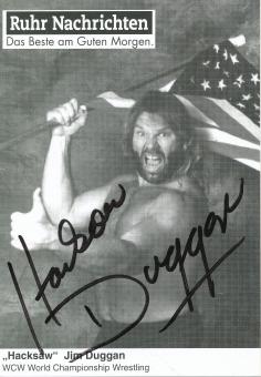 Hacksaw  Jim Duggan  Wrestling  Autogrammkarte  original signiert 