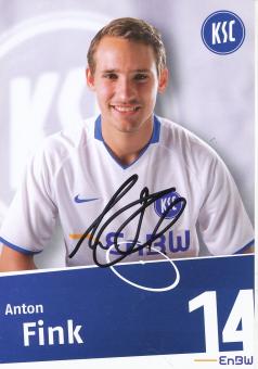 Anton Fink  2009/2010   Karlsruher SC  Fußball Autogrammkarte original signiert 