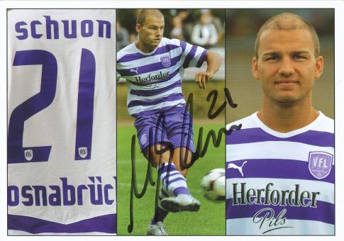 Marcel Schuon  2008/2009  VFL Osnabrück  Fußball Autogrammkarte original signiert 