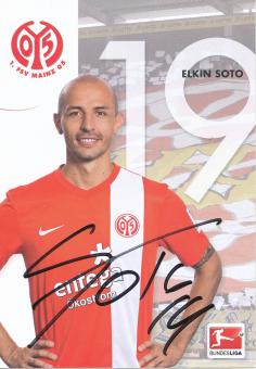 Elkin Soto  2013/2014  FSV Mainz 05  Fußball  Autogrammkarte original signiert 