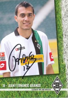 Juan Arango  2009/2010  Borussia Mönchengladbach  Fußball  Autogrammkarte original signiert 